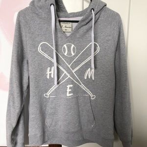 grey baseball “home” sweatshirt